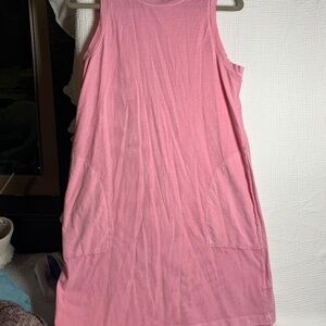 Old Navy Pink tshirt tank dress w/pockets sz M